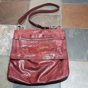 Leather cross body bag